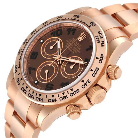 rolex daytona rose gold brown dial|Rolex daytona everose gold price.